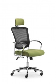 swivel high mesh back fabric seat head rest office chair