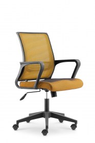 Mid mesh back fabric seat nylon base office chair